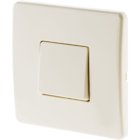 Bouton poussoir avec vis et griffes - Blanc - Véga 2 - Zenitech