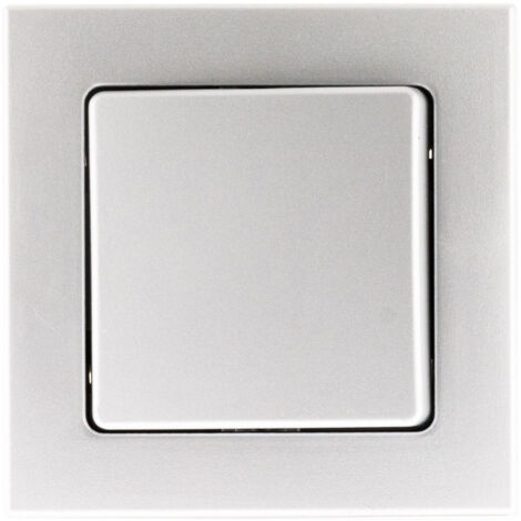 Zenitech – Interrupteur va et vient 10A saillie gris – Bornes automatiques – Compatible moulures standard – Installation rapide et facile