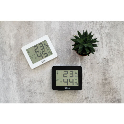 Thermomètre hygromètre Blanc - écran LCD - Otio