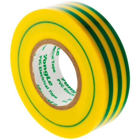 Rouleau adhésif 19mm x 20m - Jaune/Vert - Zenitech