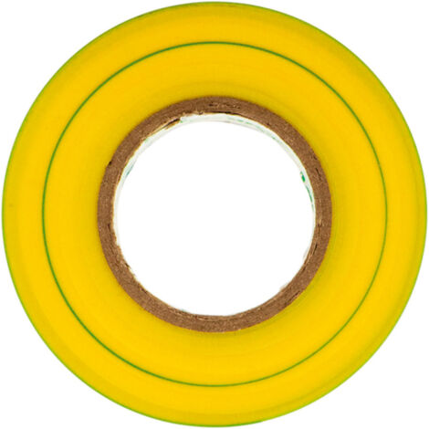 Rouleau adhésif 19mm x 20m - Jaune/Vert - Zenitech