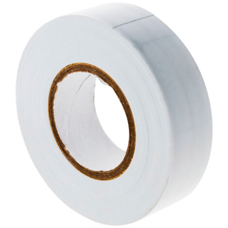 Zenitech – Rouleau adhésif isolant 19mm x 20m – Blanc – Protection câbles électriques – Résistant aux variations de température (1/3)