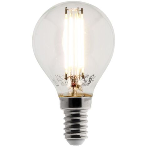 Ampoule déco filament LED sphérique 4W E14 470lm 2700K - Blanc chaud - Zenitech