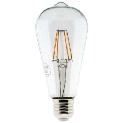 Ampoule déco filament LED ST64 4W E27 400lm 2700K - Blanc chaud - Zenitech