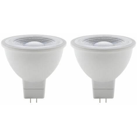 Lot de 2 spots LED 5W GU5,3 350lm 2700K - Blanc chaud - Elexity