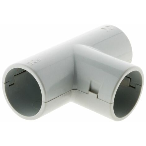 Té dérivation pour tube IRL Ø25mm - Gris - Zenitech