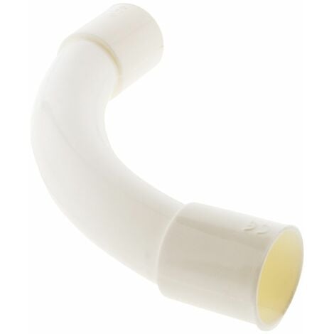 Courbe grand rayon Ø25mm - Blanc - Zenitech