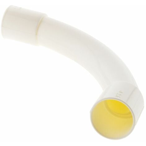 Courbe grand rayon Ø25mm - Blanc - Zenitech