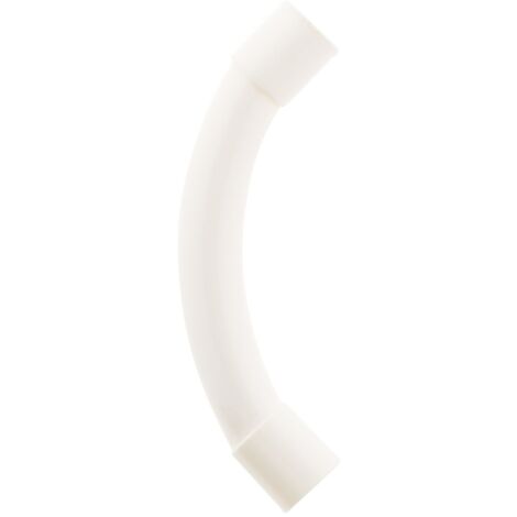Courbe grand rayon Ø25mm - Blanc - Zenitech