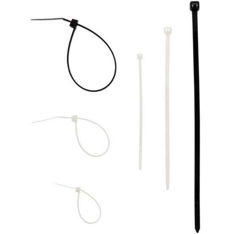Zenitech – Lot de 250 colliers de câblage en nylon 100/140/180mm – Fixation sécurisée pour installations électriques – Diamètre de serrage 25-50mm (1/6)