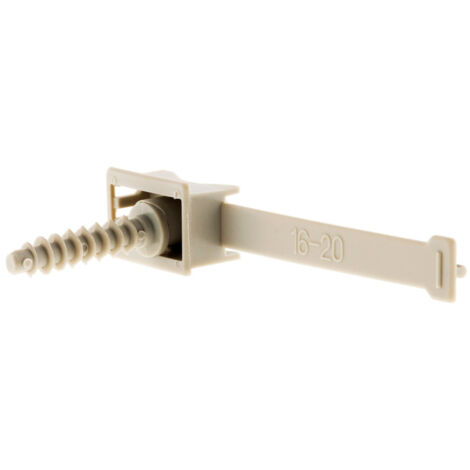 Lot de 10 attaches clipsables Ø16/20mm + chevilles - Zenitech