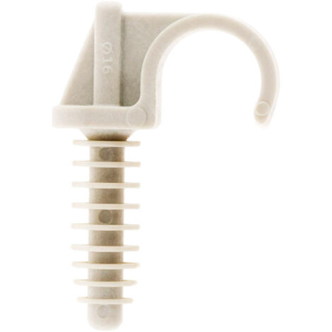 Lot de 10 fixe tubes Ø16mm - Gris - Zenitech