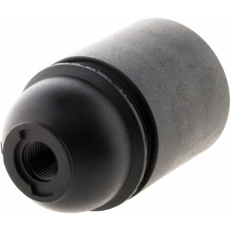 Douille lisse sans bague - E27 - noir - Zenitech