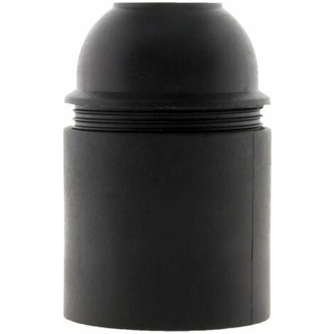 Douille lisse sans bague - E27 - noir - Zenitech