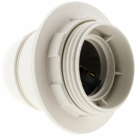 Zenitech – Douille E27 en polyester blanc – Culot E27 – Puissance 100W – Tension 230V – Installation facile pour lampadaires