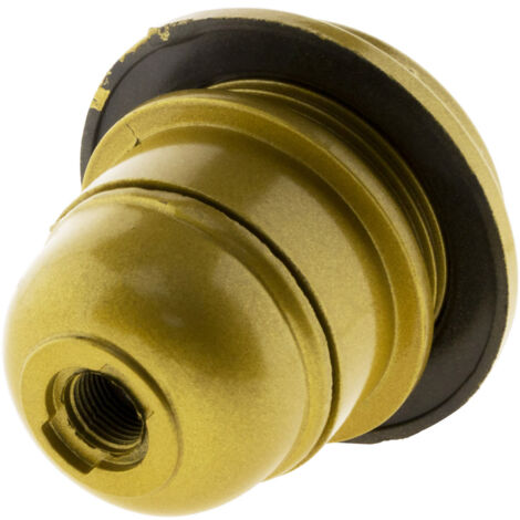 Zenitech – Douille E27 avec bague dorée – Conçue en thermoplastique – Tension 250V – Courant 4A pour installation éclairage pro