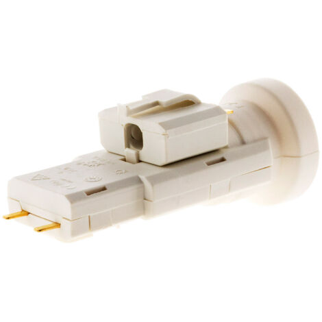 Douille E27 et fiche DCL e27 à vis plastique blanc
