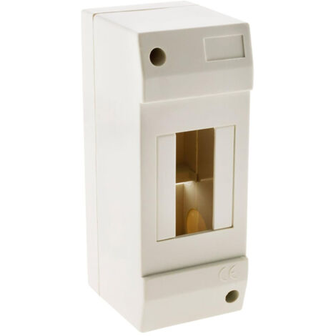 Zenitech – Coffret électrique nu 2 modules à équiper – Norme NF C 15-100 – Couleur blanche pour intégration discrète – Livré avec accessoires