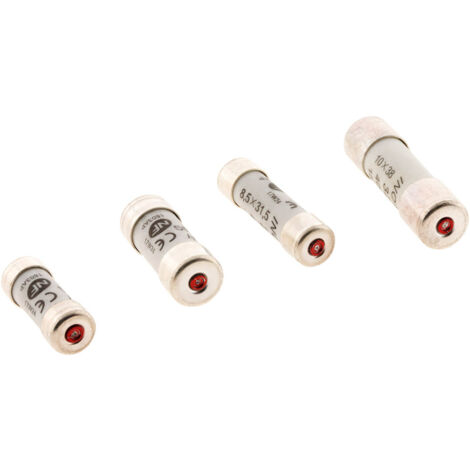 Lot de 6 fusibles 1x10A 3x16A 1x20A 1x32A - avec voyant NF - Zenitech (1/3)