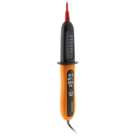 Zenitech – Testeur de tension 6 niveaux – Tension maximale 600V – CAT III – Indice de protection IP54 – Mesure précise et sécurisée (1/3)