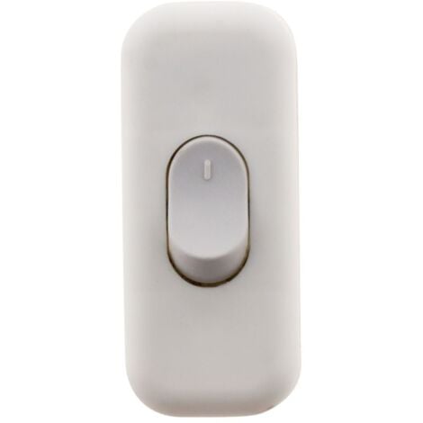 Interrupteur 2A Unipolaire - Blanc - Zenitech
