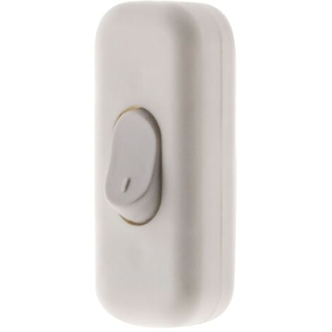 Interrupteur 2A Unipolaire - Blanc - Zenitech