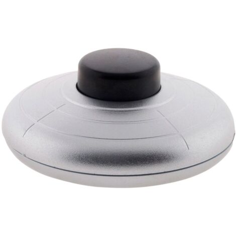 Zenitech – Interrupteur à pied unipolaire argent – Installation facile – Contrôle rapide des luminaires – Pour espaces professionnels et domestiques