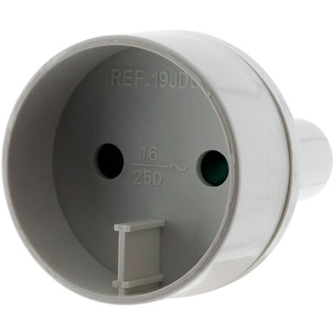 Adaptateur prise voyage UE vers USA - prise mâle US vers prise femelle UE - Blanc - Zenitech