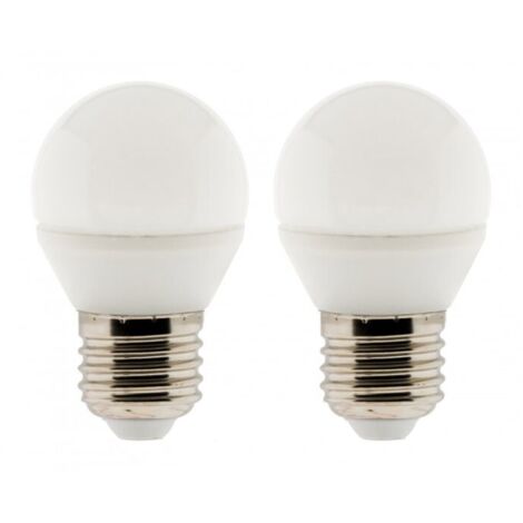 Lot de 2 ampoules LED sphériques 5W E27 2700K 400 Lumens Elexity (1/2)