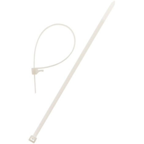Lot de 20 colliers de câblage réutilisables - 3,6x 140mm - Transparent - Zenitech (1/2)