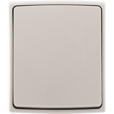 Bouton poussoir étanche IP55 - Gris - Orok - Zenitech