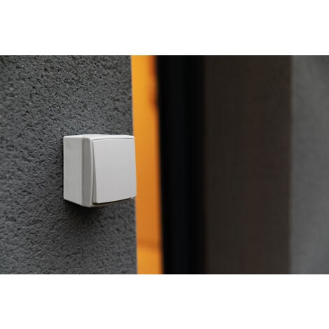 Bouton poussoir étanche IP55 - Gris - Orok - Zenitech