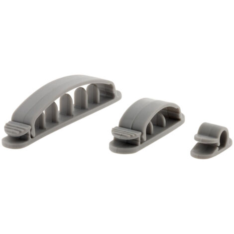 Lot de 10 fixes et range cordon ou câble (autocollants) - Zenitech (1/5)