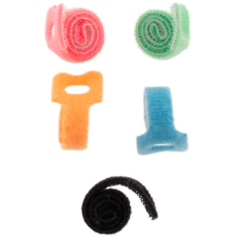 Lot de 5 rubans auto agrippants (12cm) pour cordon ou câble - Zenitech (1/2)