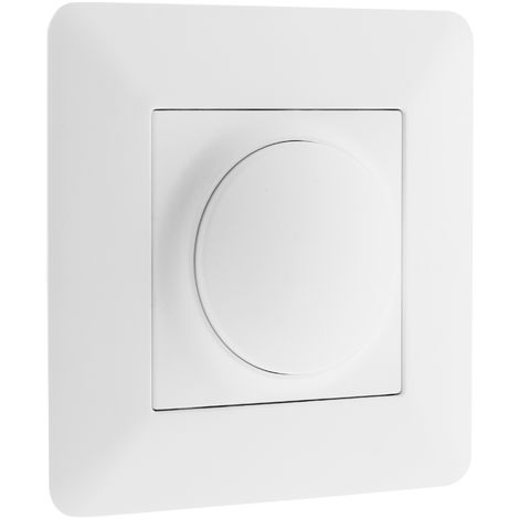 interrupteur-design-variateur-rotatif-LED-blanc-satiné