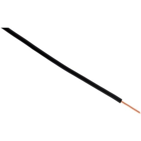 Câble d'alimentation électrique H07V-U 1,5mm² Noir - 5m - Zenitech