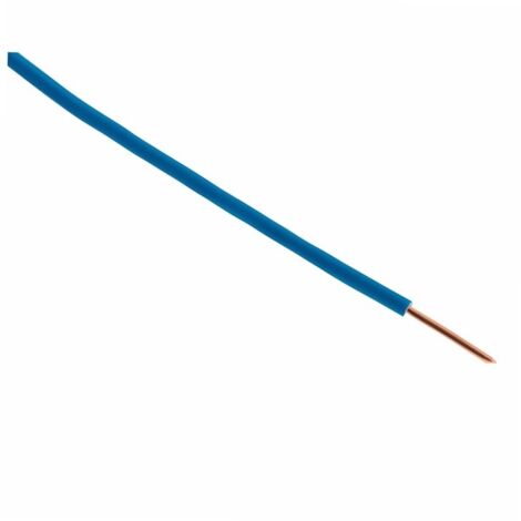 Zenitech – Câble d'alimentation électrique H07V-U 1,5mm² bleu – Longueur 25m – Tension 230V – Puissance max 3680W – Usage intérieur