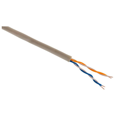 Zenitech – Câble téléphone 2 paires 0,6mm² – Longueur 10m – PVC Ivoire pour installation intérieure – Connectique appareils légers