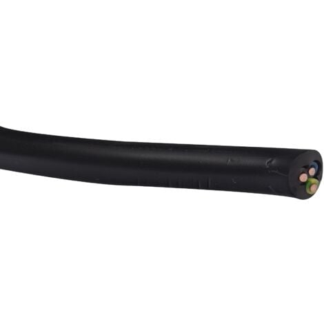 Câble d'alimentation électrique U-1000 R2V 3G2,5mm² noir - 10m - Zenitech