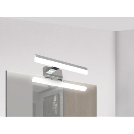 Applique de salle de bain 32cm chrome (7W 560lm 4000K IP44) - Voltman (1/5)