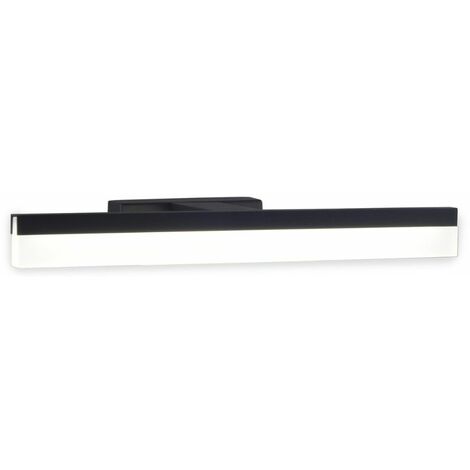 Applique de salle de bain 78cm Noire (16W 1280lm 4000K IP44) - Voltman