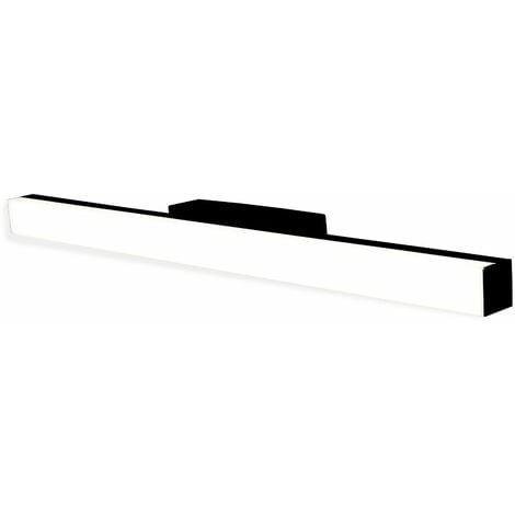 Applique de salle de bain 53cm Noire (16W 1280lm 4000K IP44) - Voltman