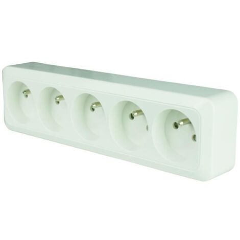 Prises électriques Murales KVSERT Lot De 6 Prises Haut-Parleur Murale Blanche - Connecteurs Dorés Installation Facile