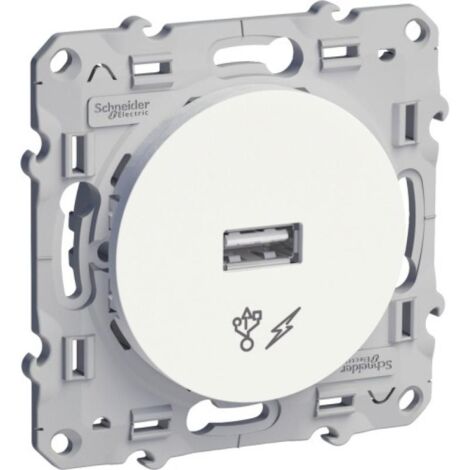 Prise d'alimentation Odace USB 5V anthracite