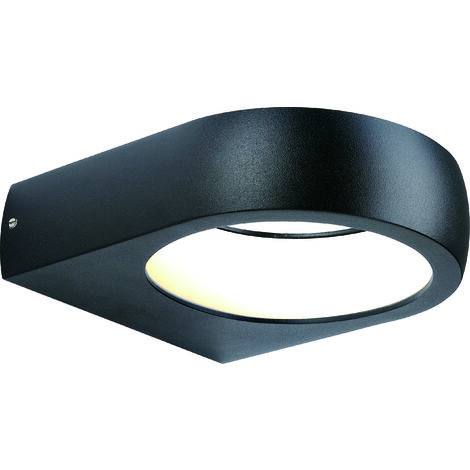 Applique extérieure filaire IP54 (470lm 3000K) - Noire - Voltman (1/5)