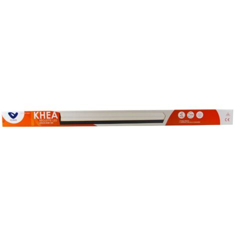 Réglette spécial Salle de Bains IP44 (90cm 18W 1410lm 4000K) - Noire - Voltman