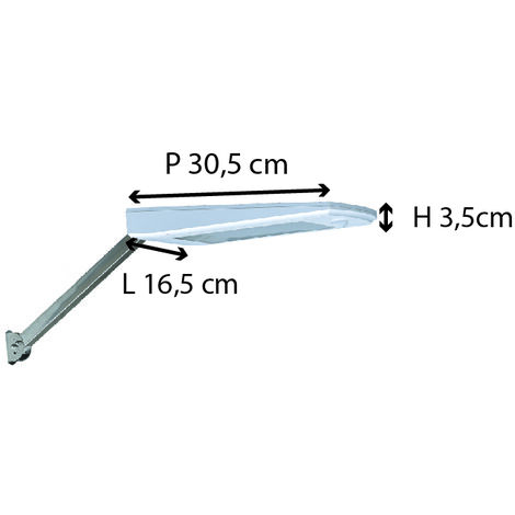 SOLARIS Applique Solaire IP65 1x1,5W LED 1xLED 220lm 6000K L.9,5xH.14