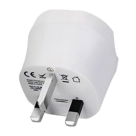 Adaptateur de voyage Europe vers Royaume-Uni 3250W - IP44 - Blanc - Dio