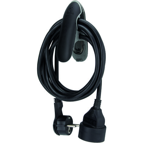 Rallonge 5m Noire avec pince - Watt&Co