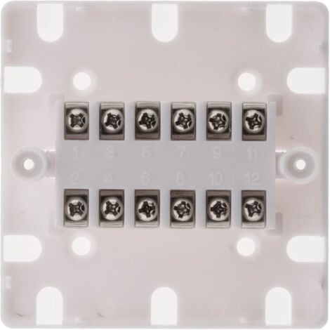 Boîtier de répartition 12 plots - Blanc - Zenitech